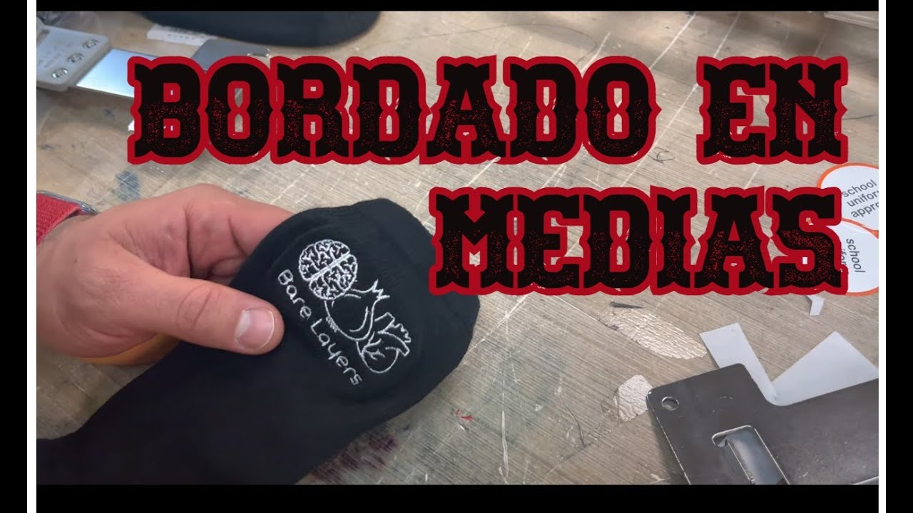 Como bordar medias, bordado en medias, how embroidery soxs