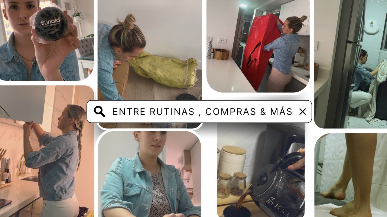 Pedacitos de mi RUTINA Trabajo Remoto Vs. Hogar🩵| COMPRAS Autocuidado & Wrap Dulce saludable
