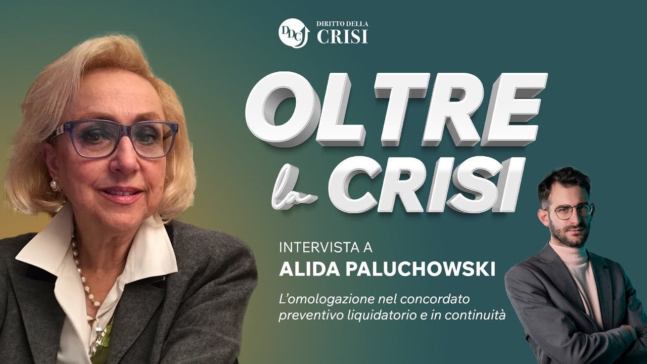 OLTRE LA CRISI - Puntata 5/2024: Intervista alla Dott.ssa Alida Paluchowski