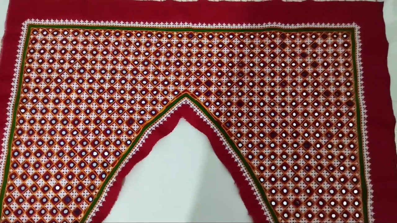 Hand embroidery work/ katchi work/ sundhi work /gujrati stitch ,સાદું ભરતકામ, તોરણ ભરતકામ.