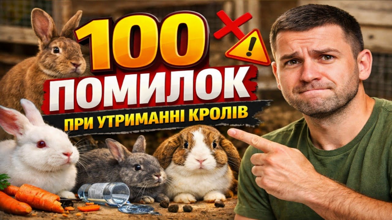 🐇Топ-100 помилок в кролівтництві! Фатальні помилки при утриманні кролів!