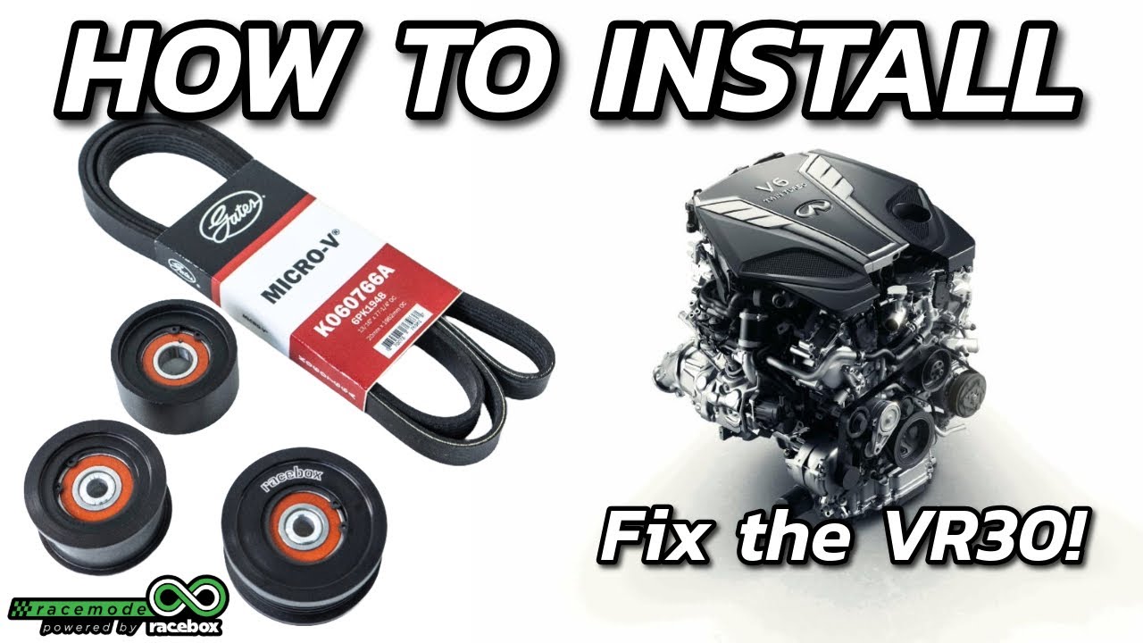 RACEBOX VR30 Pulley Kit Install (No More Shredding Belts!)