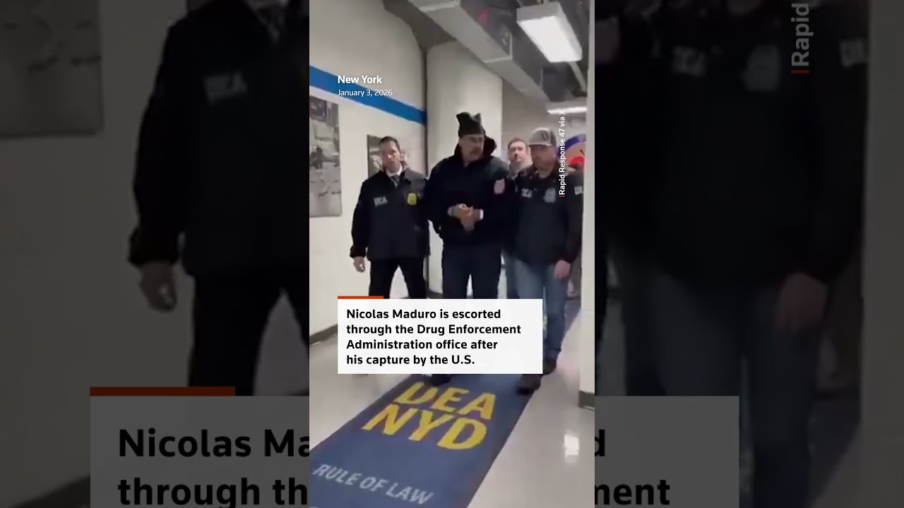 Maduro at US drug enforcement agency after detention