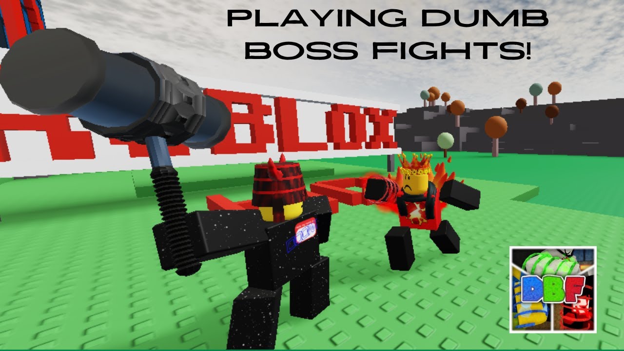 Beating Mr. DoomBringer in Dumb Boss Fights on Roblox!