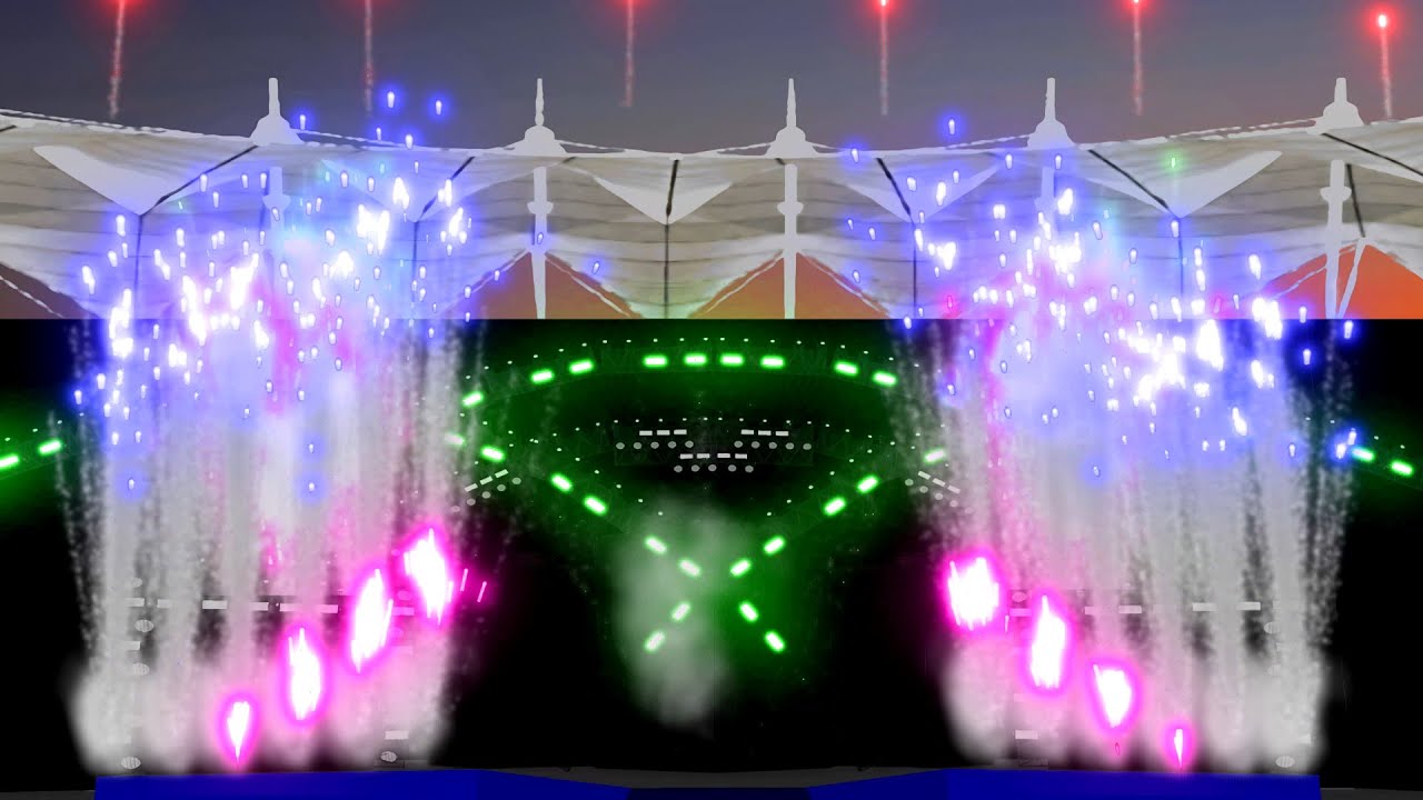 WWE Greatest Royal Rumble 2018 Opening Pyro Replication (WWE 2010s Pyro Flashback S04Ep03 )