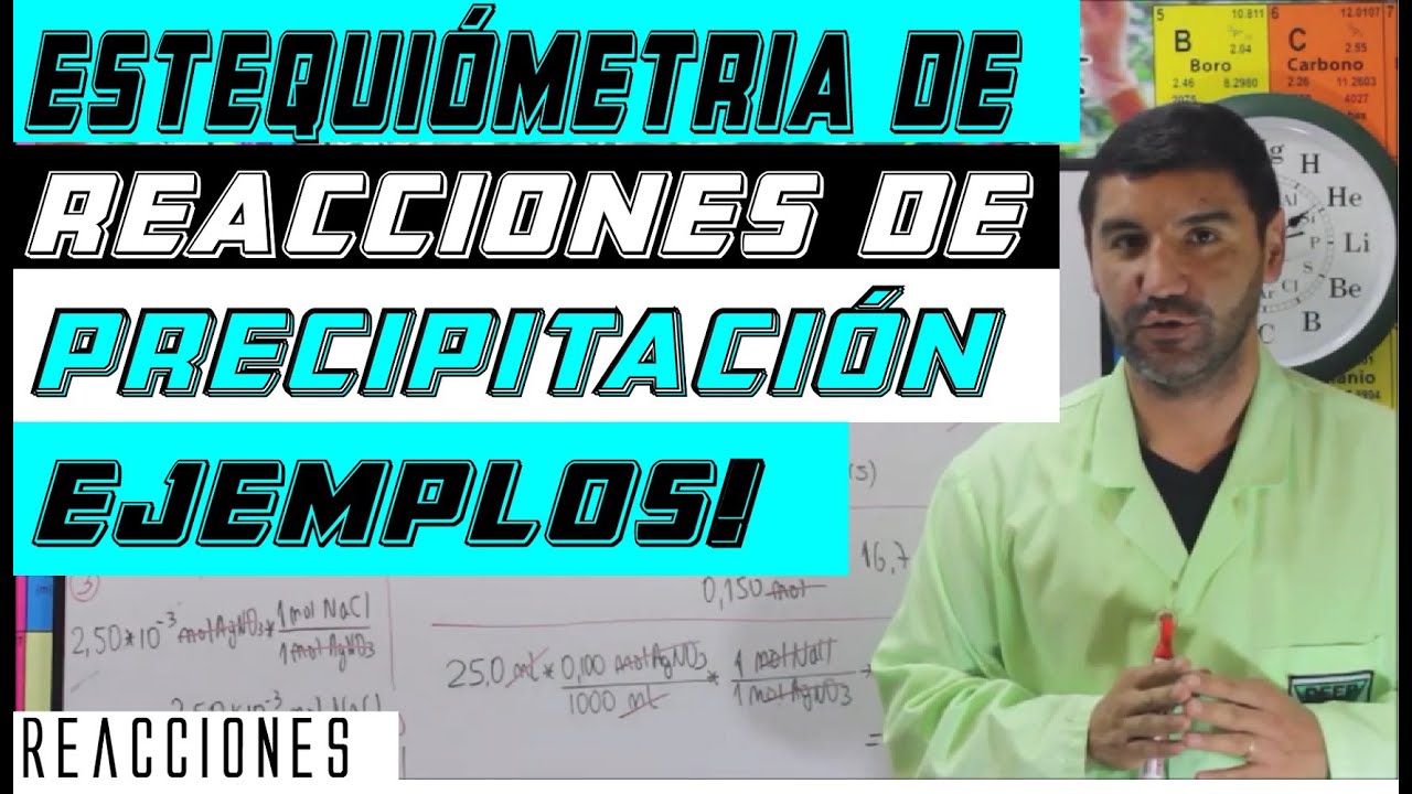 4-Reacciones 7.2 Estequiometría de Reacciones de Precipitación-Ejercicio