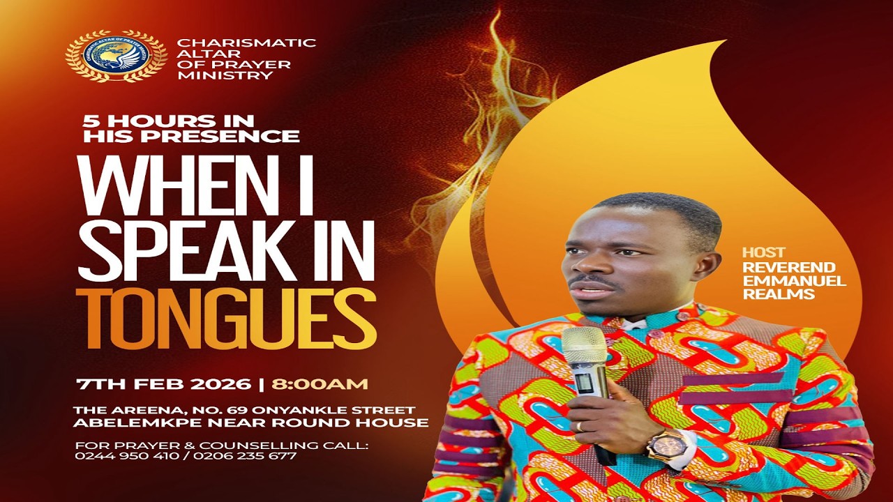 MONTHLY PROPHETIC & PRAYER MEETING  ||  THEME: WHEN I SPEAK IN TONGUES  ||  SATURDAY,  7TH FEB,  '26