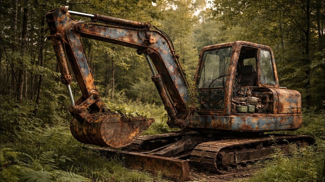 Restoring the Engine of a Long - Forgotten Kubota Excavator, Buried in Mud for Decades!