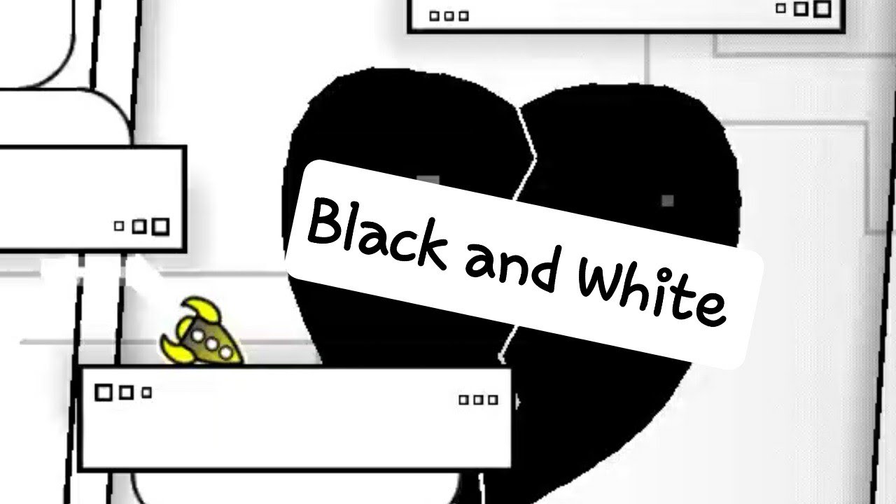 Black and White 100% by AndreFernando(4🌟) Geometry Dash