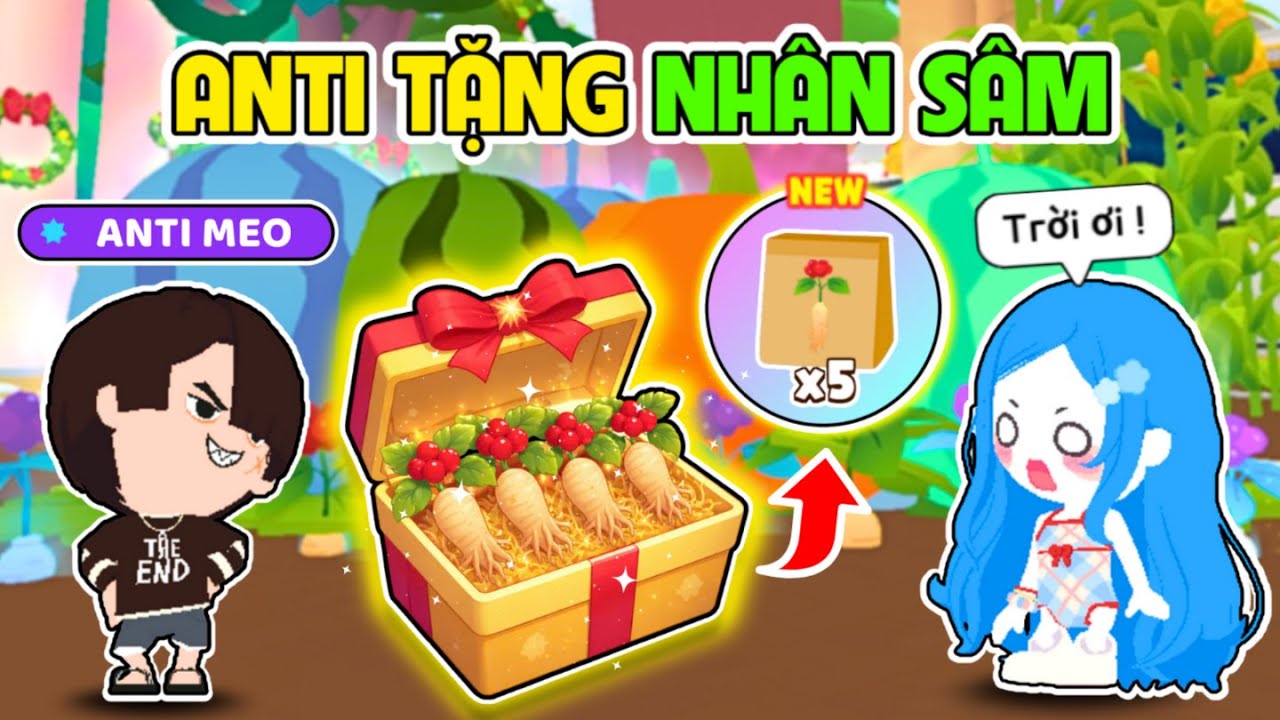 BEDY TROLL GIẢ AN.TI TẶNG 5 QUẢ NHÂN SÂM HIẾM CHO MEO VÀ CÁI KẾT | PLAY TOGETHER