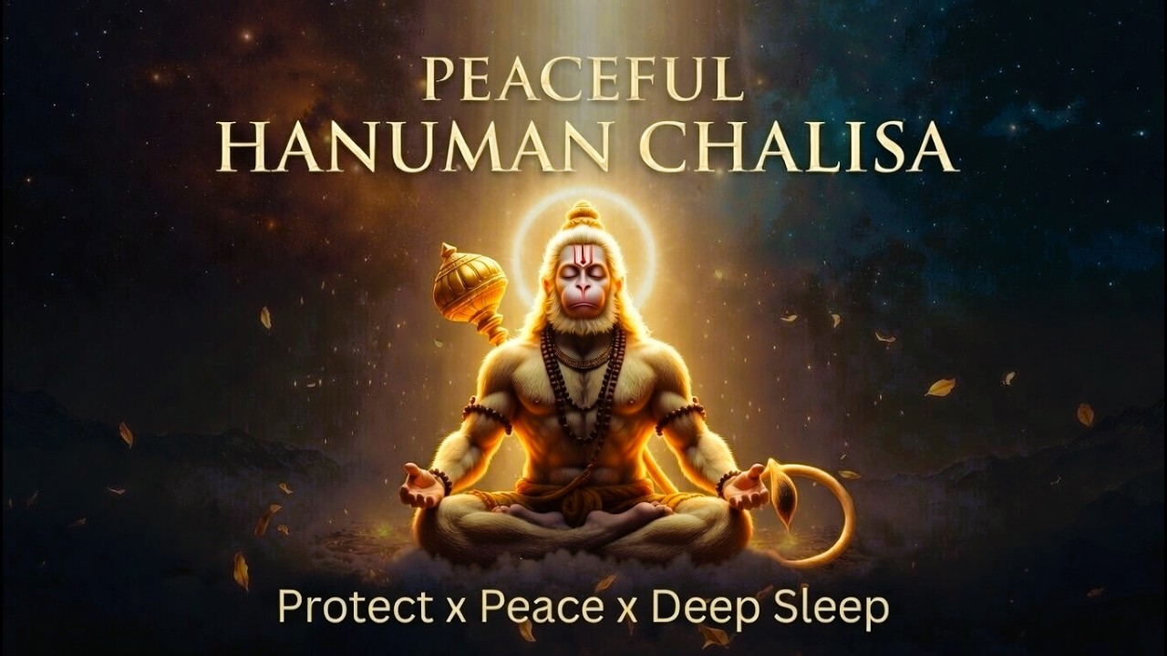 Peaceful Hanuman Chalisa | हनुमान चालीसा | Deep Sleep & Soul Healing