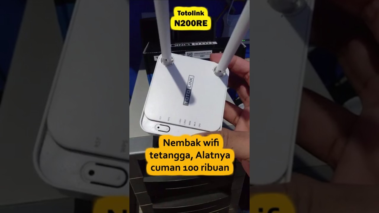 Alat Nembak Wifi  Pake Router Murah 100 Ribuan, Totolink n200re #wifi #router #totolink