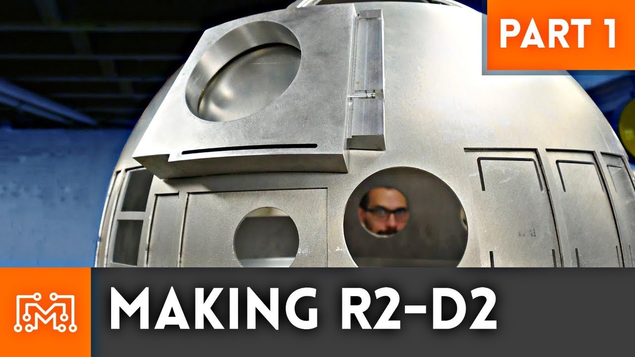 Making R2-D2 Part 1 // Styrene Frame, Aluminum Dome & Skins | I Like To Make Stuff