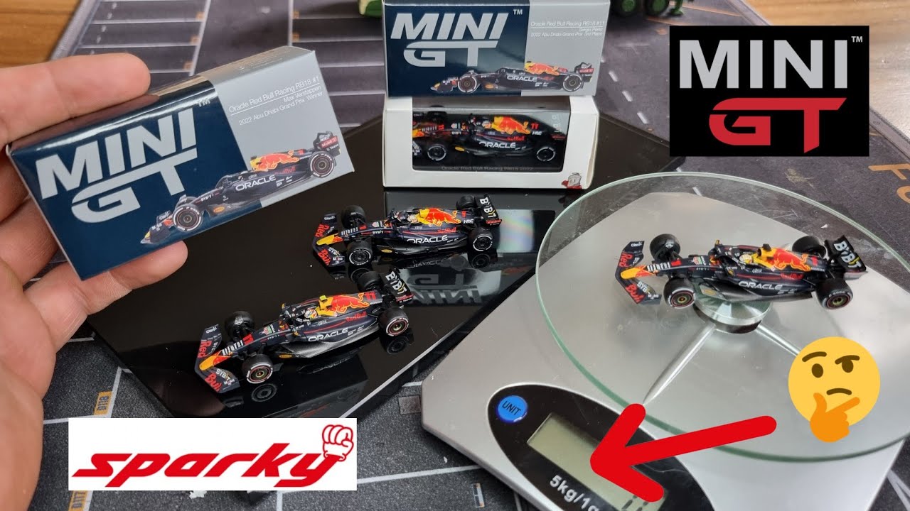 Minigt and Sparky Formule one car. Unboxing Review Compare and Weigh! Diecast Hunting in Europe!