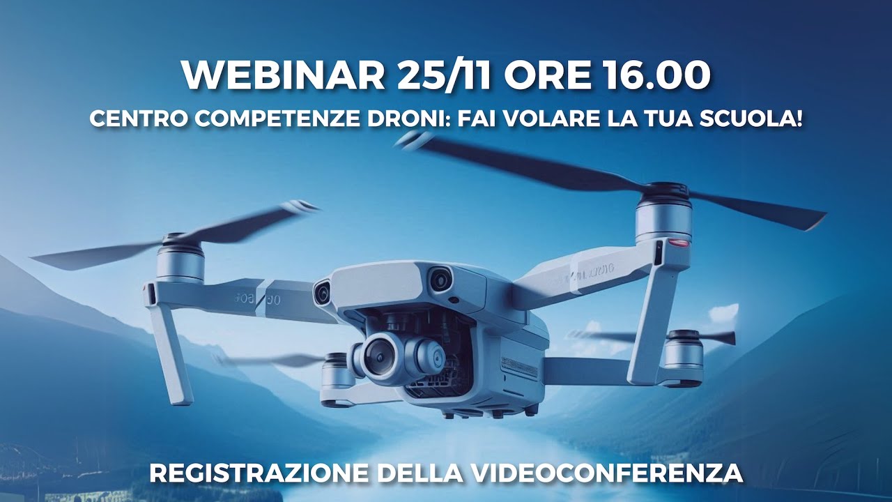 Webinar presentazione Centro Competenze Droni del 25/11/2025