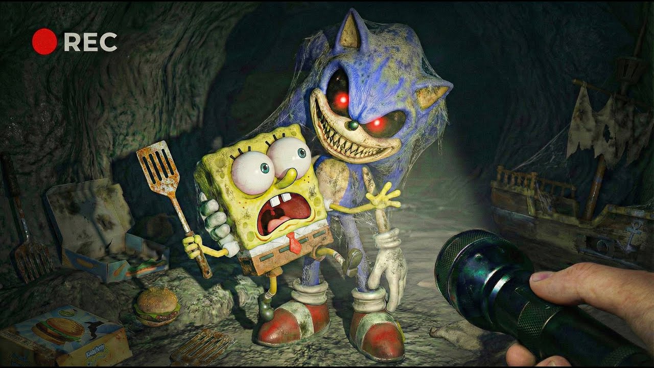 They FOUND a Secret Abandoned Bikini Bottom Base (Destroyed by Sonic.exe)