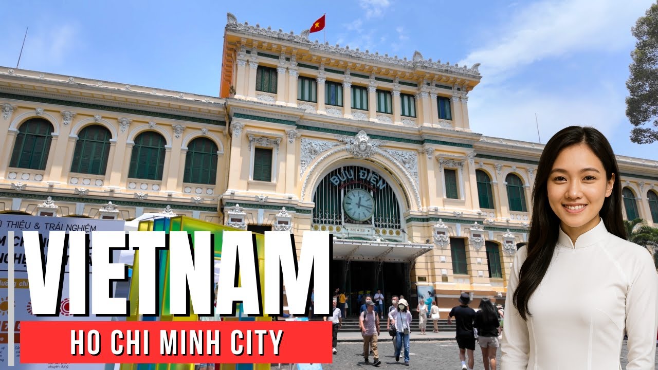 【Vietnam Walk 4K】Saigon Central Post Office & Book Street | Ho Chi Minh | 2025 | Iconic Stroll