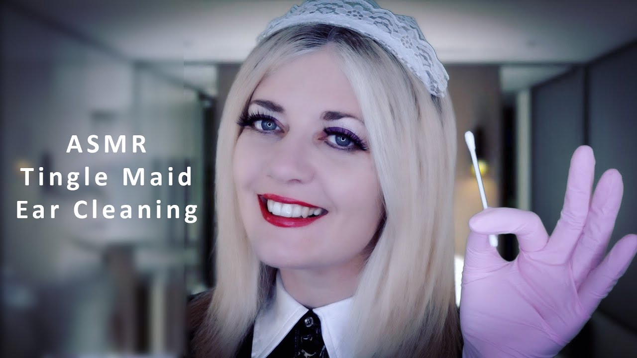 ASMR Ear Cleaning & Brushing - A Tingle Maid Compilation - Gloves, PVC Sounds, Personal Attention