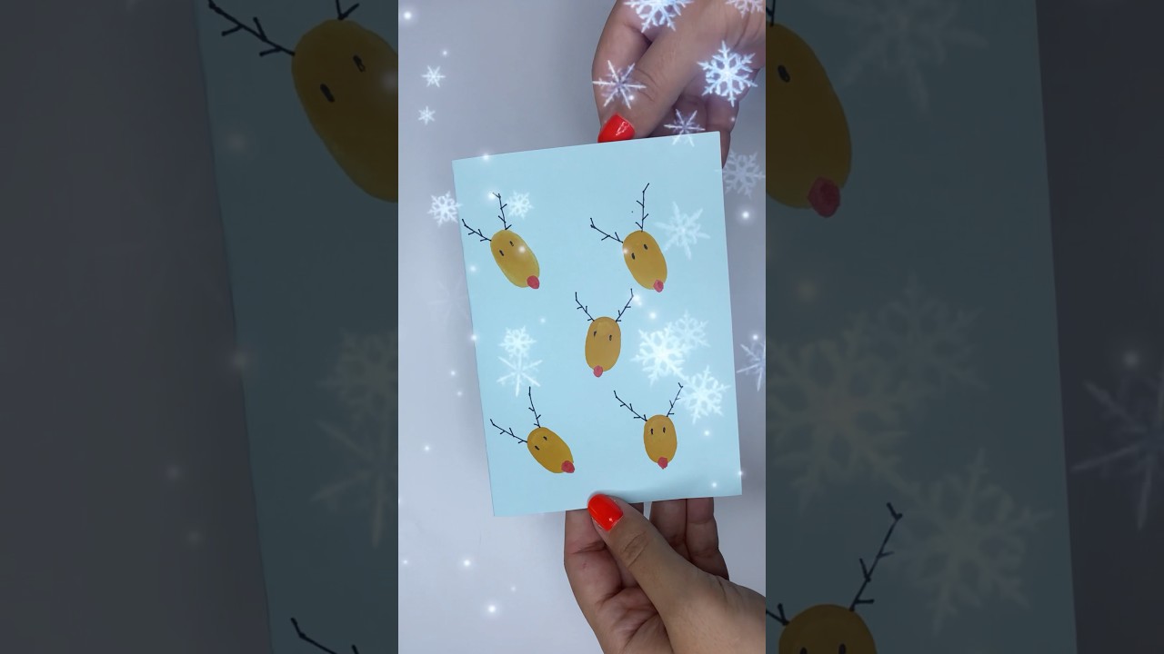 Christmas Greeting Card 3🎄✨ | Easy Christmas DIY Card