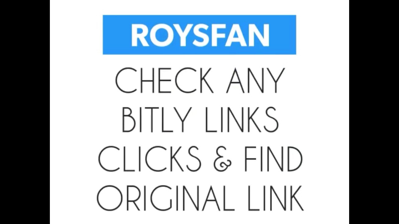 Check Any bitly links clicks & find original link.