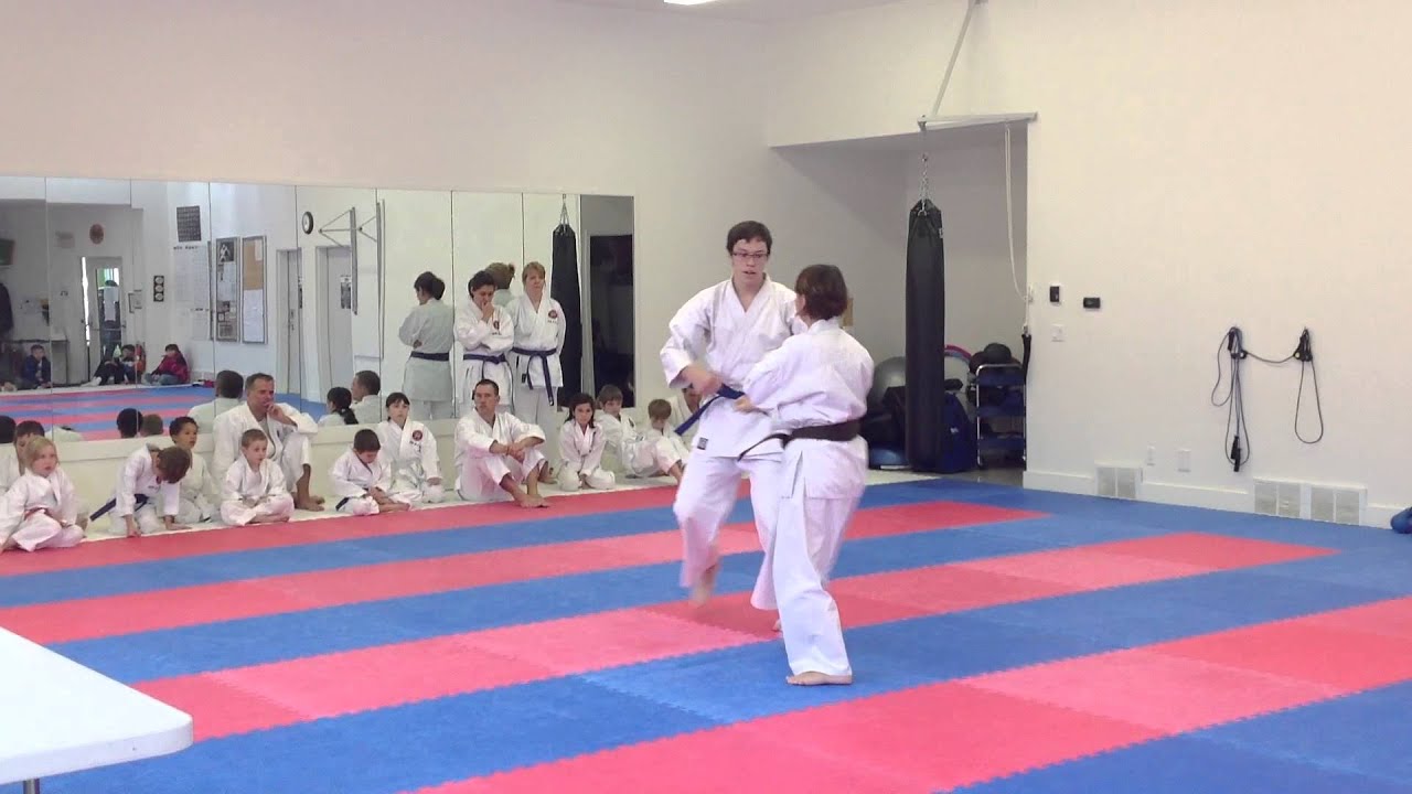 One Step Kumite, Testing For Purple Belt | IKD Shotokan Karate in Winnipeg 2012