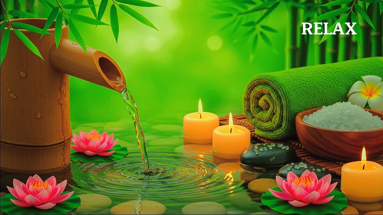 Flowing Water Sounds for Deep Sleep  | Relaxing Music & White Noise