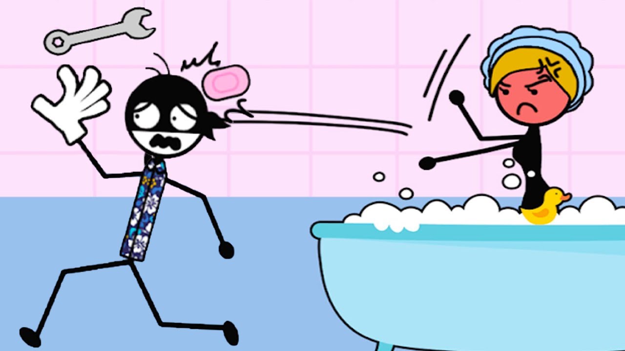 Stickman MasterThief - Thief Puzzle Level 1-40 Gameplay Walkthrough - Funny Stickman Puzzle Game