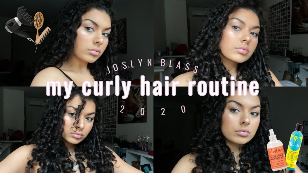MY CURLY HAIR ROUTINE | HOW I GET DEFINED CURLS | JOSLYN BLASS