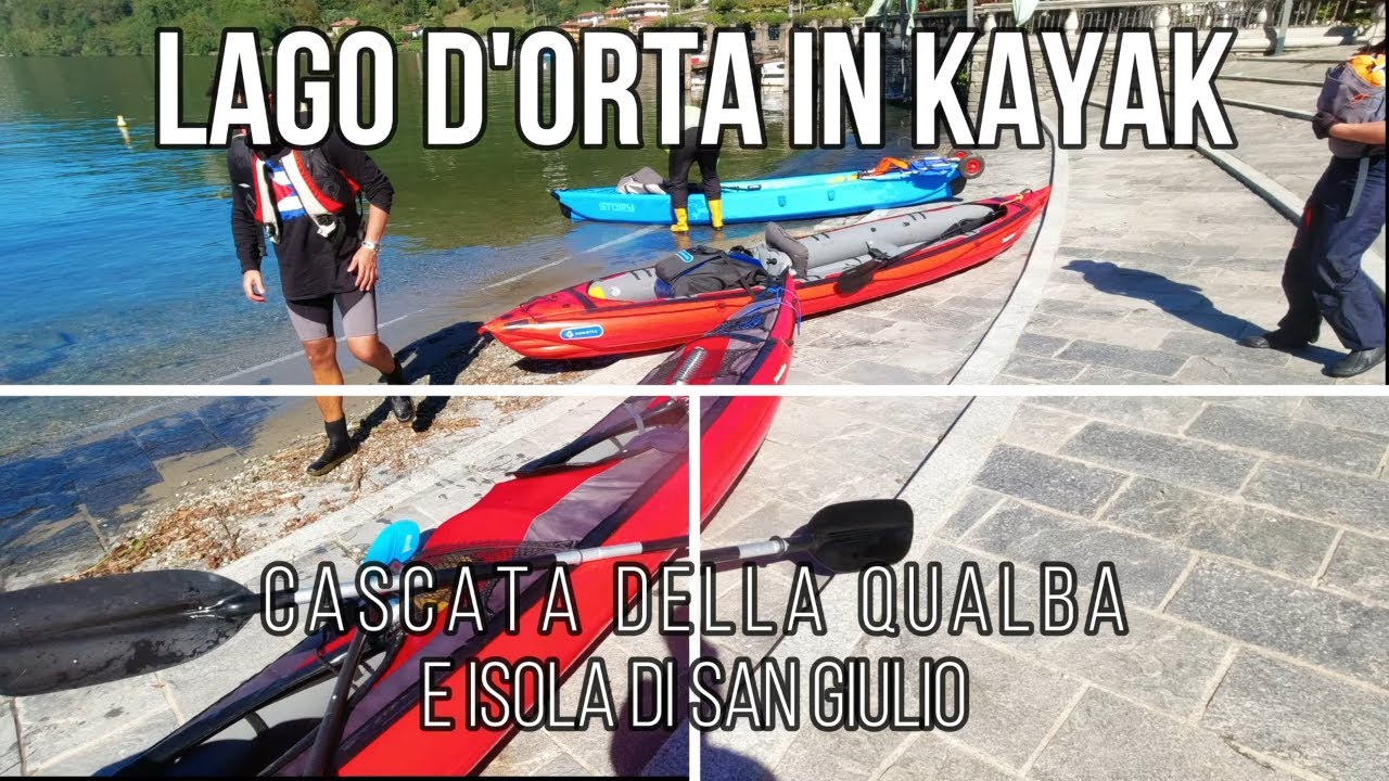 In kayak in compagnia al Lago d'Orta