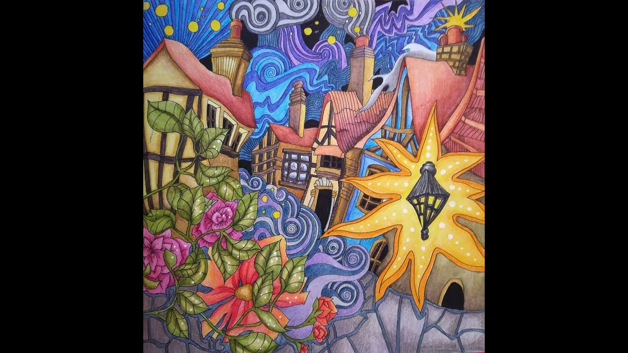 My completed coloured pages and drawings from March 2020