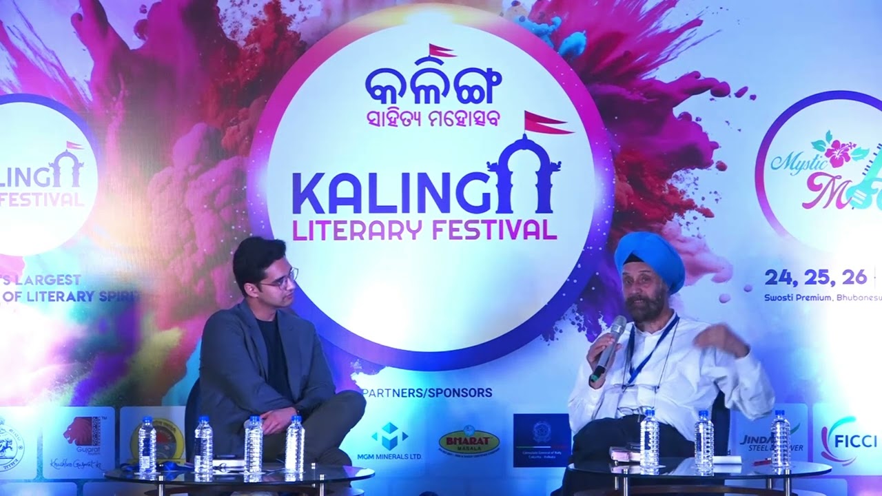 #KalingaLitFest: Sudhansu Kaushik in conversation with Diplomat, Author Navtej Sarna