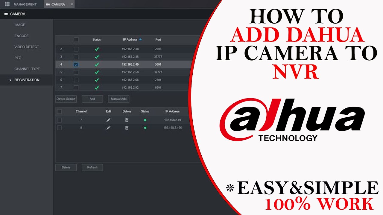 How to Add IP Camera in Dahua NVR | Dahua IP Camera Setup