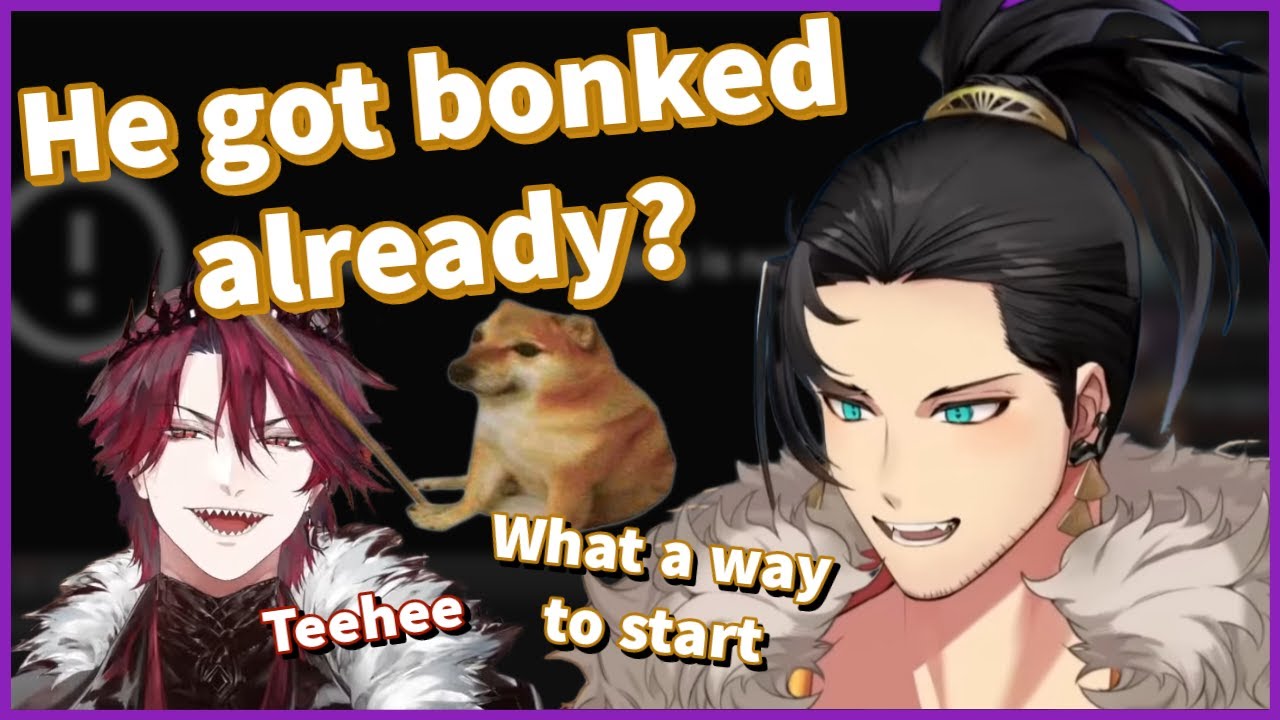 Shinri's REACTION to Jurard getting BONKED ON HIS THIRD DAY STREAMING!【Holostars EN|Josuiji Shinri】