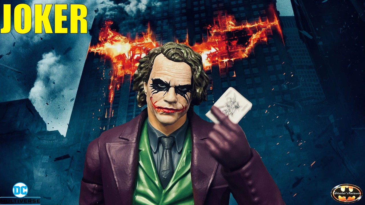 McFarlane DC Multiverse Joker Dark Knight Heath Ledger Deluxe Theatrical Edition Figure Review