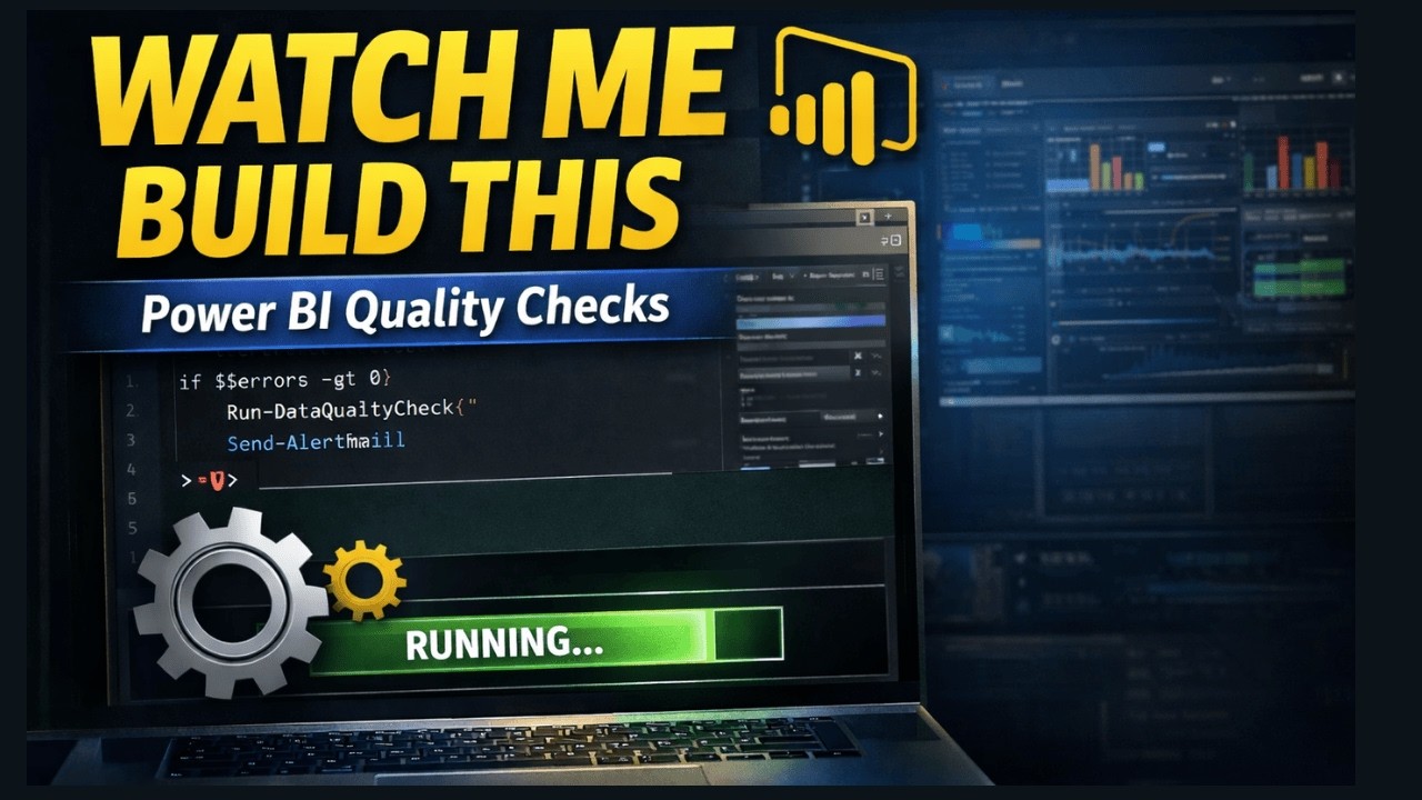 Watch me work on automated quality checks for my Power BI Ecosystem