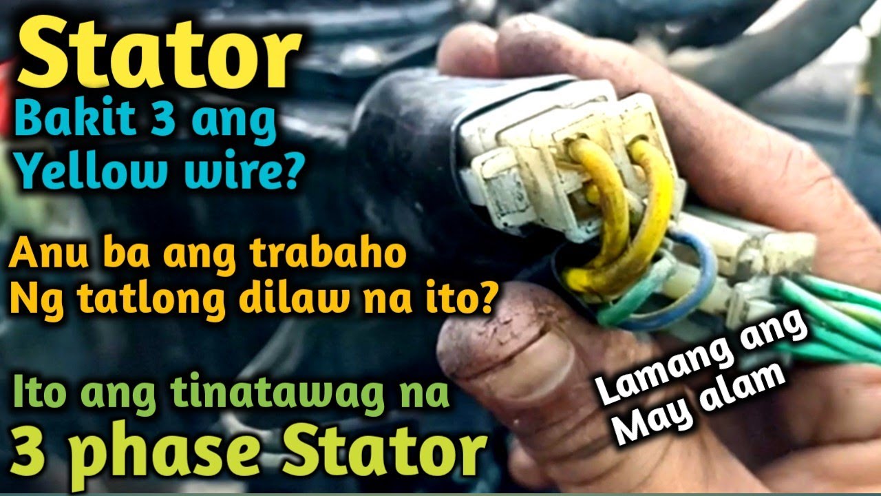3 phase stator / Wiring diagram and function / Saan ba papunta ang tatlong Dilaw ng Stator