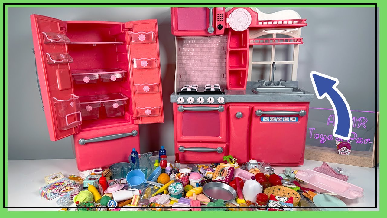 ASMR 🍽️ Organizing my Our Generation Kitchen with mini food | No talking