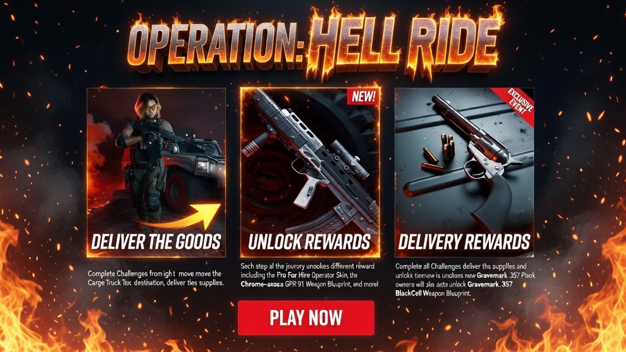 🔴 LIVE NOW: BO6 Operation HELL RIDE Event + Rewards!