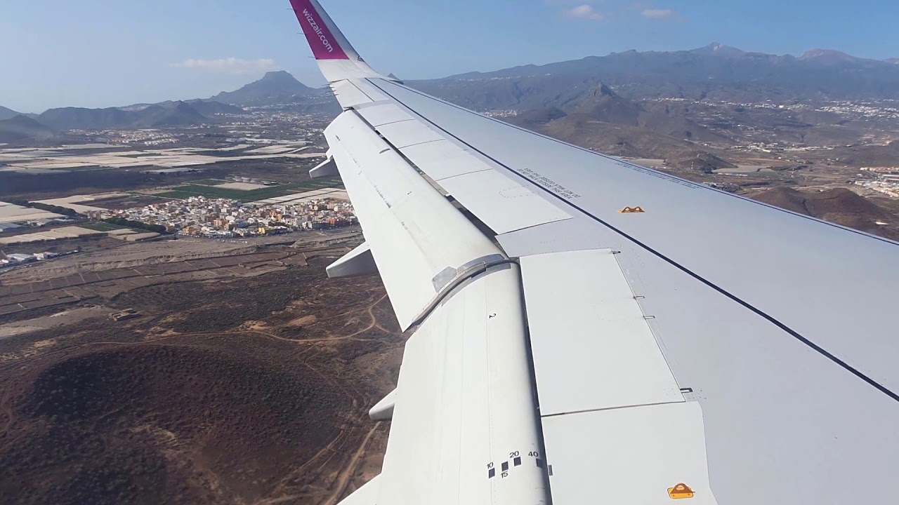Landing At Tenerife South Airport (TFS) ✈ Wizz Air Airbus A320 ✈