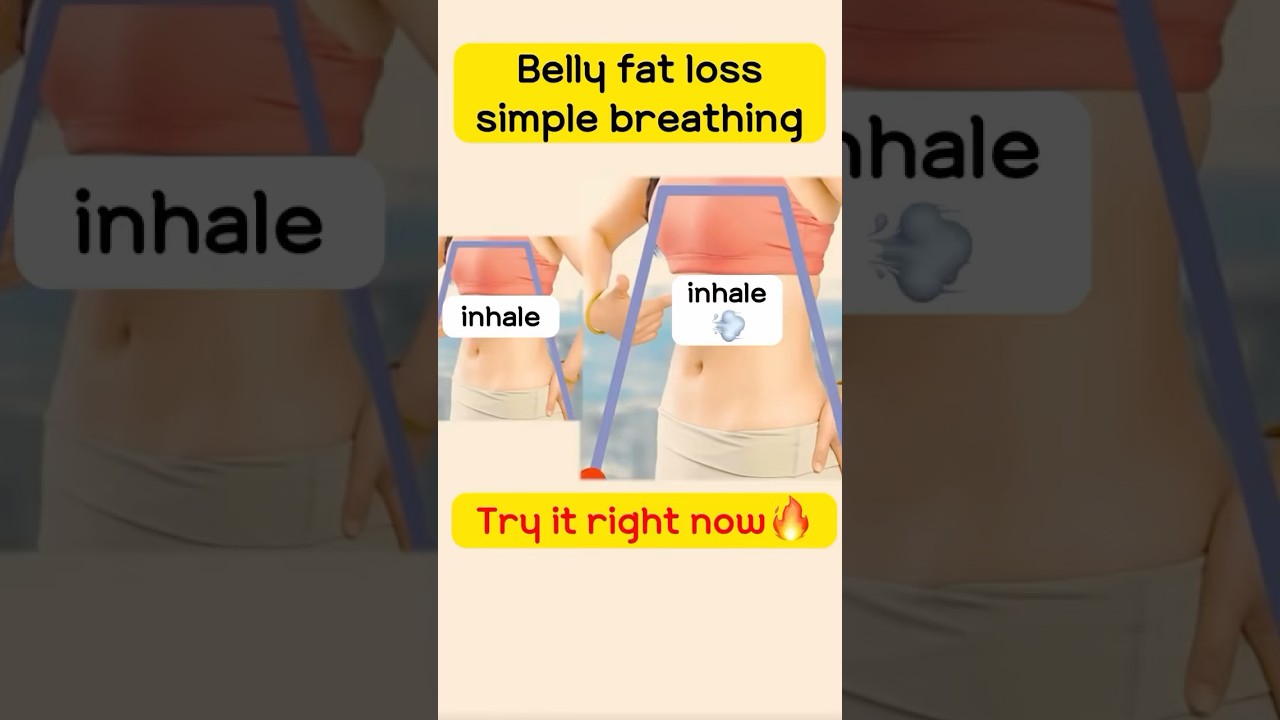 Belly fat loss workout🔥diaphragmatic breathing #bellyfatloss #bellyfat #diaphragmaticbreathing