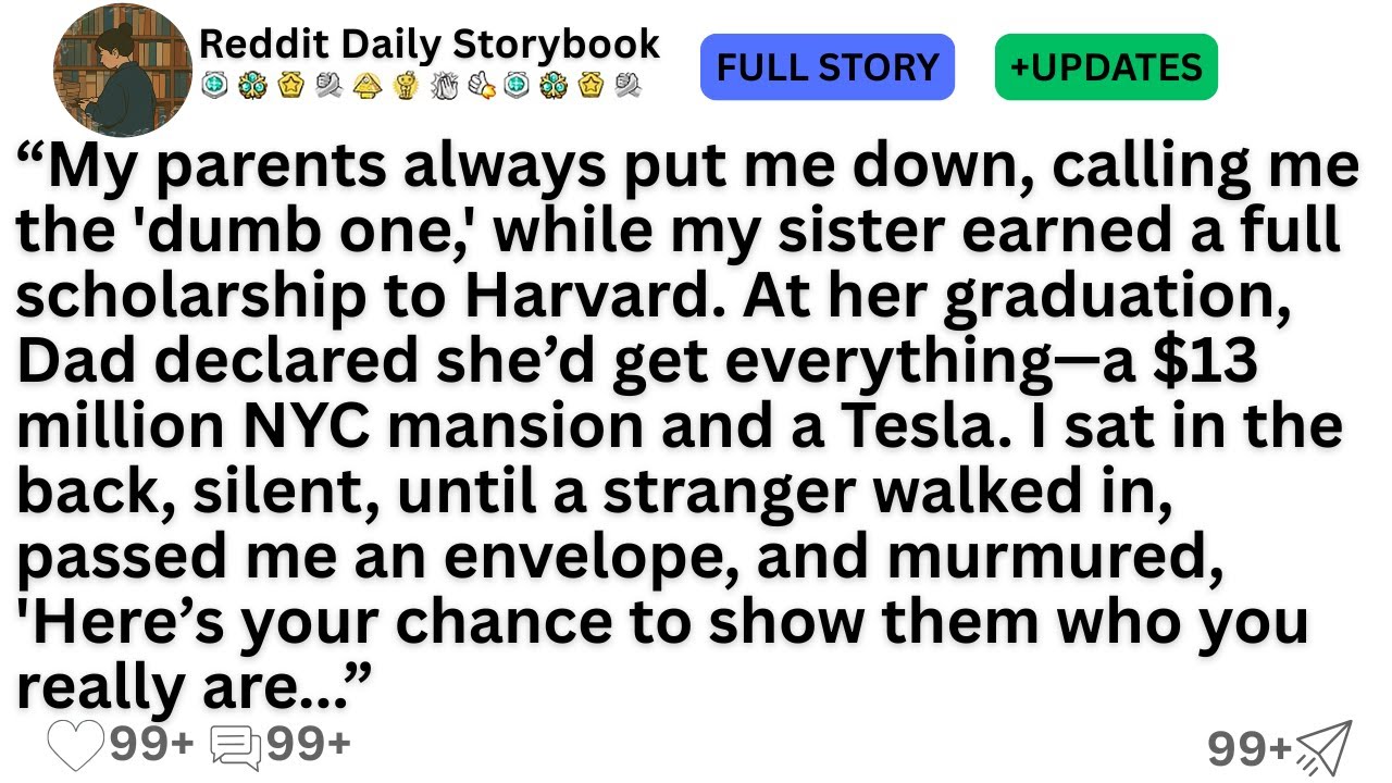 My parents always put me down, calling me the 'dumb one,' while my sister earned a full scholarship.