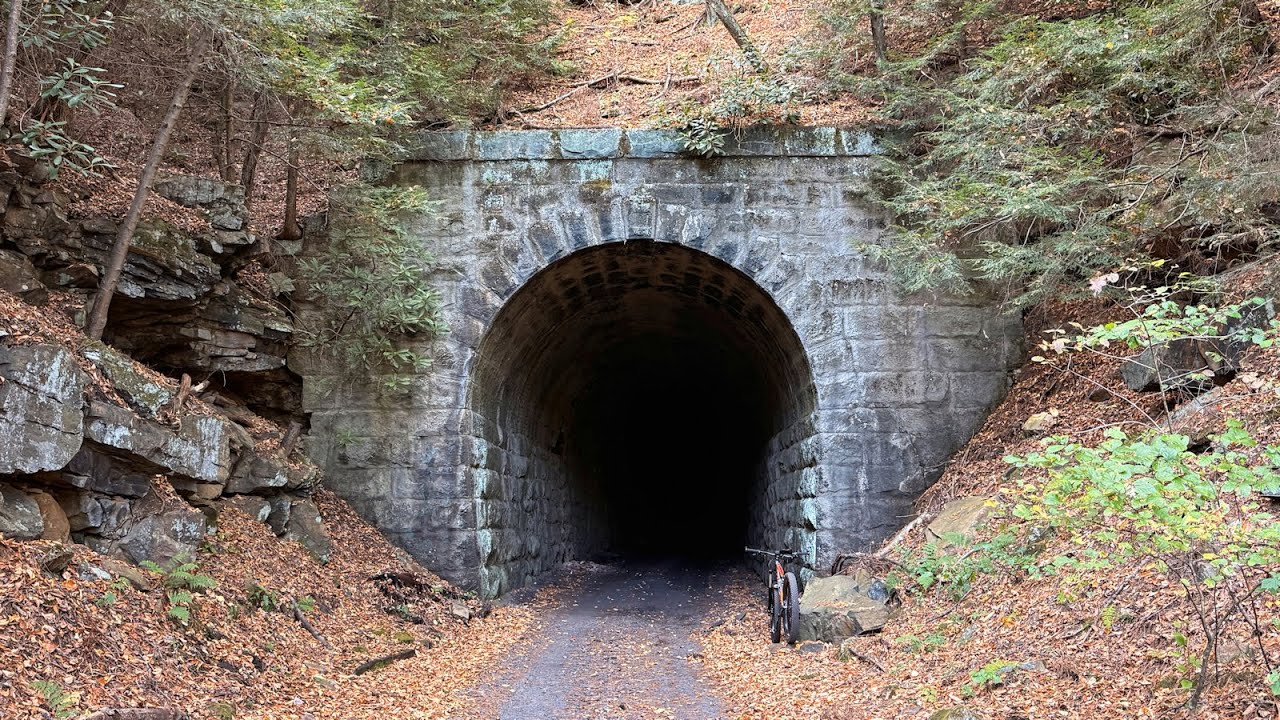Mountain Bike - Abandoned NYC / Beech Creek Railroad - Orviston to Hogback Tunnel - October 2, 2025