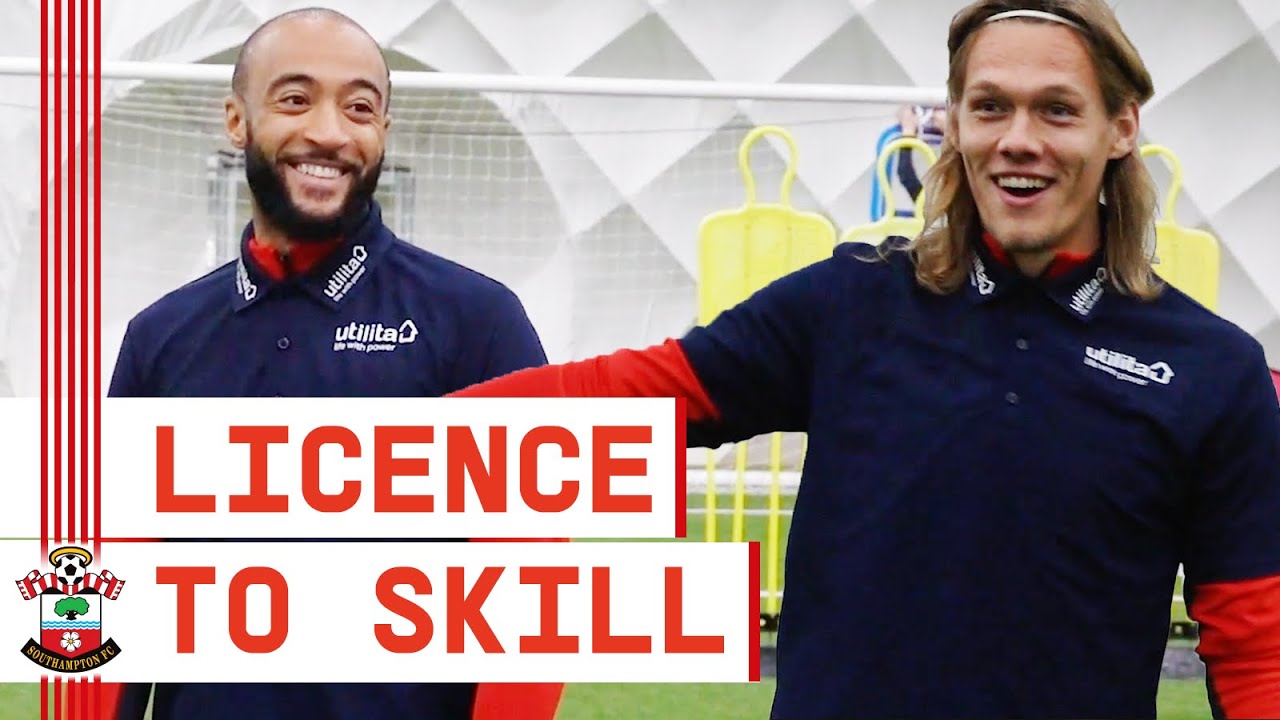 SKILLS | Southampton players take on Utilita&rsquo;s Licence to Skill challenge