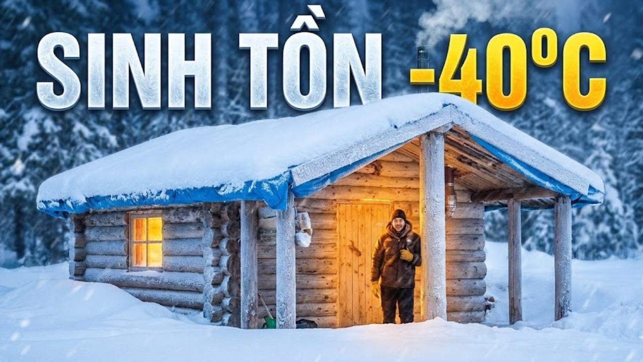 Sinh Tồn Kiểu Siberia: Xây Nhà Gỗ Tiện Nghi Giữa Rừng Tuyết