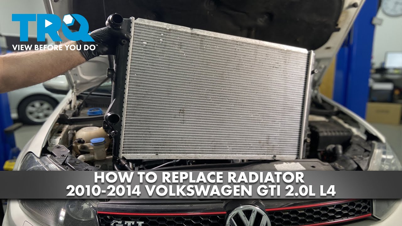 Как заменить радиатор Volkswagen GTI 2.0 L4 2010-2014 годов