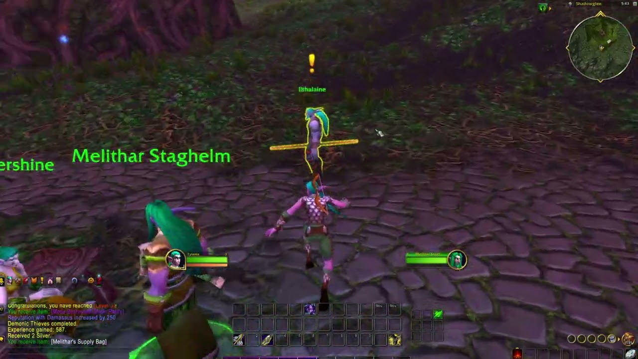 World of Warcraft - Gameplay - Night Elf Hunter (1-9)