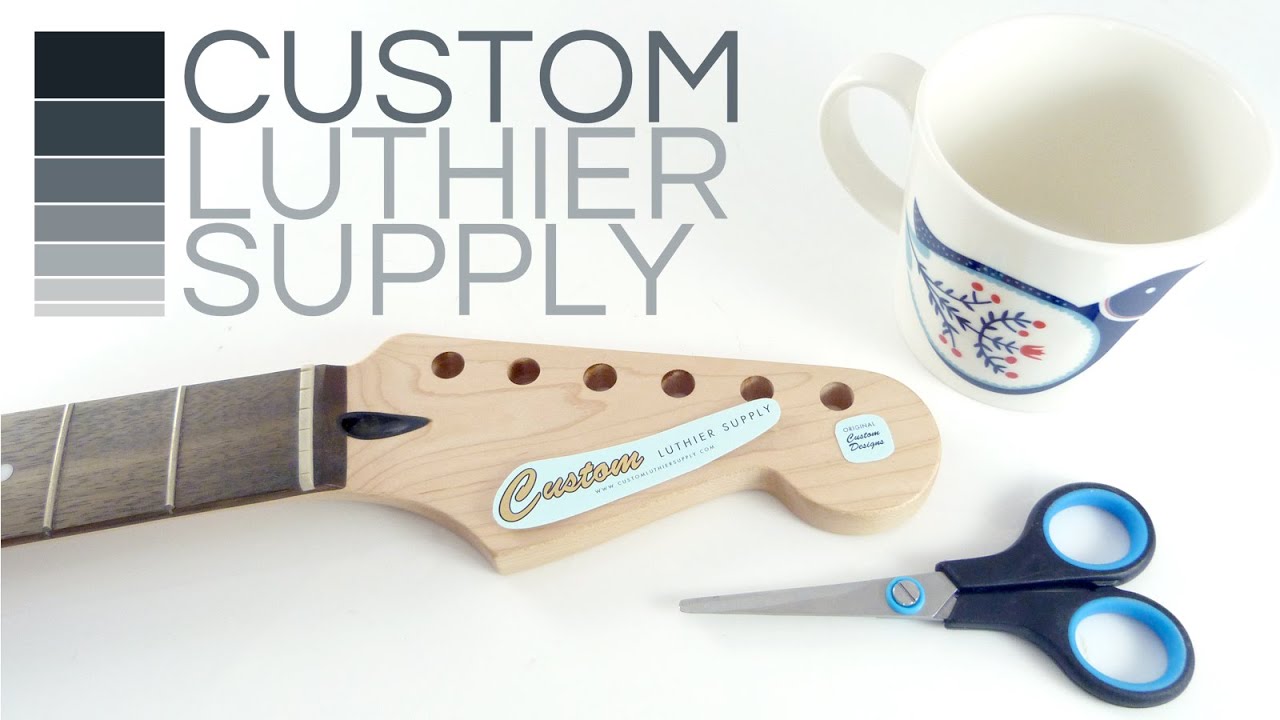 How To Apply Waterslide Guitar Headstock Decals
