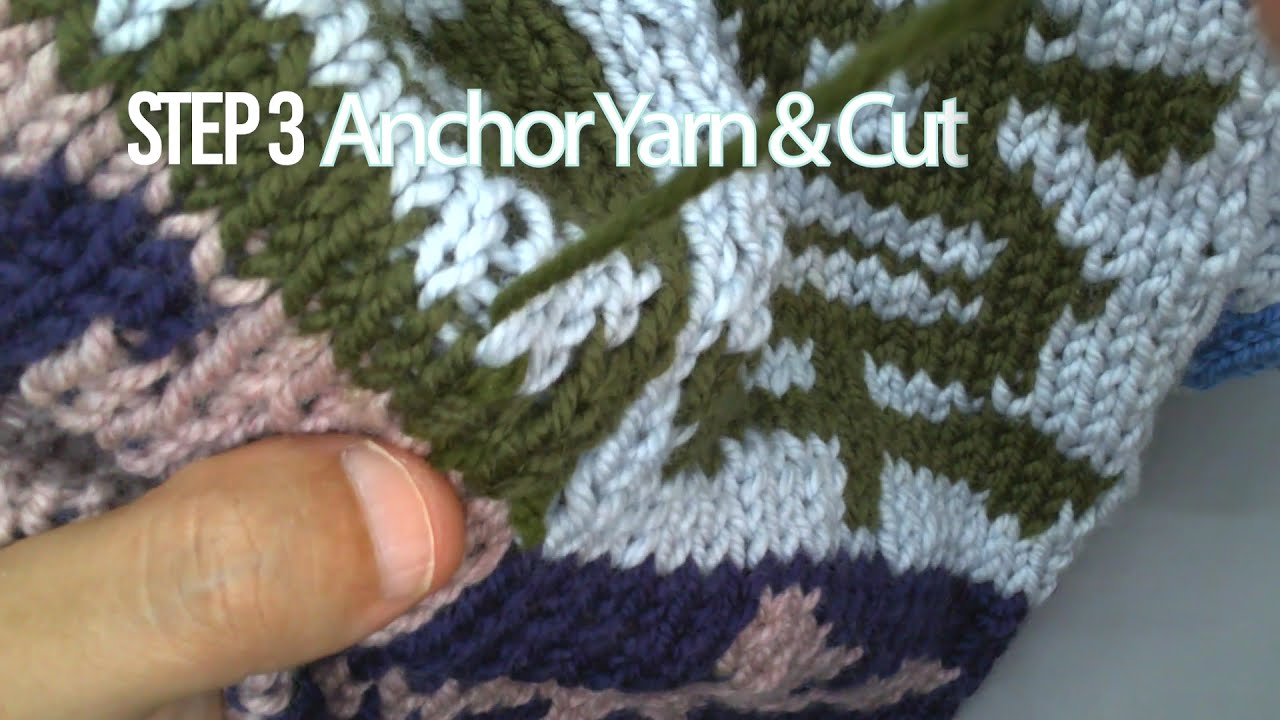 Duplicate Stitch for double-knitting mistakes (no sound)