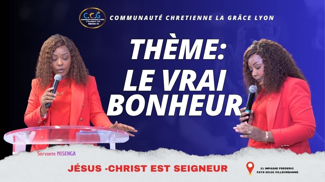 REDIFFUSION DU CULTE DU 12/10/2025  Thème : LE VRAI BONHEUR