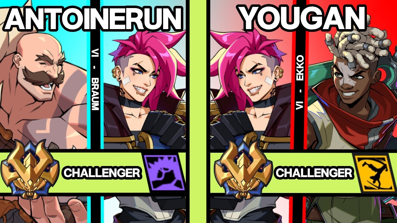 NEW PATCH 2XKO ▰ ANTOINERUN (Vi-Braum) vs YOUGAN (Vi-Ekko) ▰ 2XKO Pro Replays